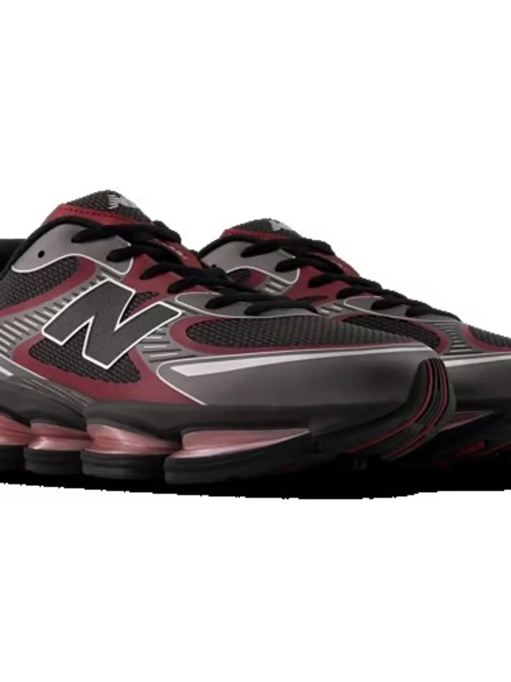 New Balance Kids' Maroon and Gray Running Sneakers